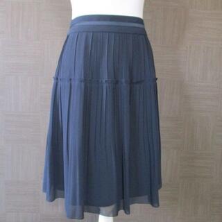 リフレクト(ReFLEcT)のリフレクト Reflect 濃紺 スカート 13 日本製 大きいサイズ 美品(ひざ丈スカート)
