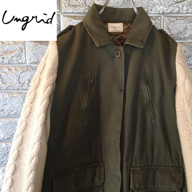 Ungrid(アングリッド)のUngrid アングリッド レディース ミリタリー ジャケット 中綿 レディースのジャケット/アウター(ミリタリージャケット)の商品写真