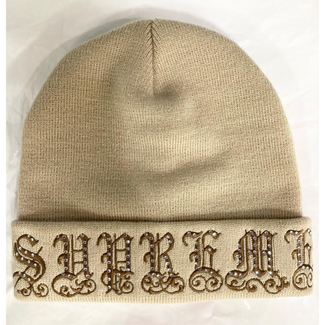 新品☆supreme Old English Rhinestone Beanie - ニット帽/ビーニー