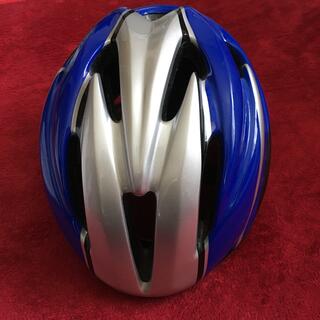 オージーケー(OGK)のOGK ブルー×シルバー　ヘルメット　児童用54cm〜56cm 調整可能　(自転車)