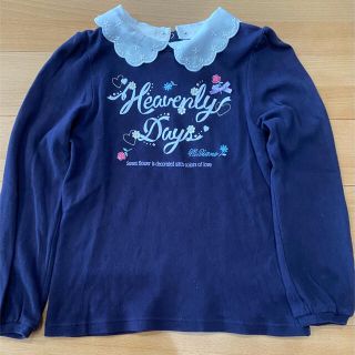 メゾピアノジュニア(mezzo piano junior)の襟付き長袖シャツ(Tシャツ/カットソー)