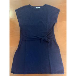 ザラキッズ(ZARA KIDS)の美品　ZARA GIRLS ニットワンピース 128(ワンピース)