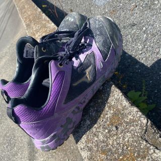 ミズノ(MIZUNO)の安全靴　26.5 紫(その他)