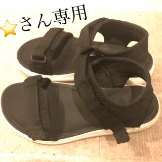 グローバルワーク(GLOBAL WORK)の【⭐️さん専用】グローバルワーク　ストラップ　スポーツサンダル　20cm  黒　(サンダル)