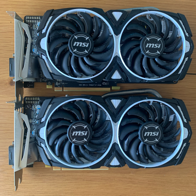 MSI製 Radeon RX470 4GB マイニング 2枚RX570