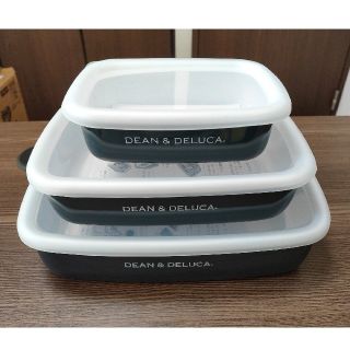 DEAN & DELUCA - DEAN & DELUCA ホーローコンテナ3サイズセットの通販 ...