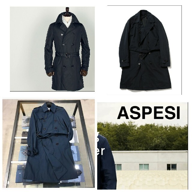 ASPESI(アスペジ)の超美品製品加工みんな大好きシャカ/シャリ感かなりありASPESI春トレンチコート メンズのジャケット/アウター(トレンチコート)の商品写真