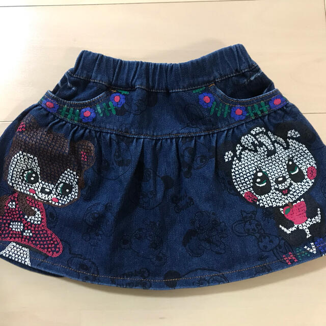 GrandGround(グラグラ)のグラグラ デニムスカート kids 95cm キッズ/ベビー/マタニティのキッズ服女の子用(90cm~)(スカート)の商品写真