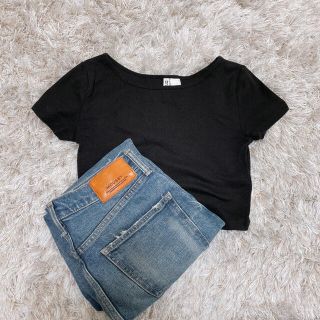 エイチアンドエム(H&M)のH&M ショート丈(カットソー(半袖/袖なし))