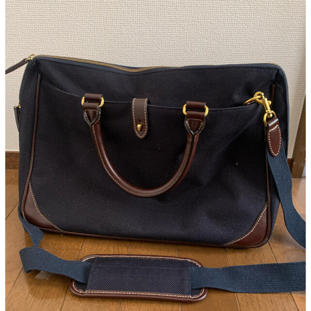 UNITED ARROWS green label relaxing(ユナイテッドアローズグリーンレーベルリラクシング)の【美品】Green label relaxing ネイビー　ビジネスバッグ メンズのバッグ(ビジネスバッグ)の商品写真