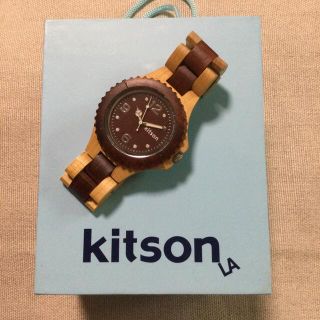 キットソン(KITSON)のkitson 腕時計 木製 ケース付き(腕時計)