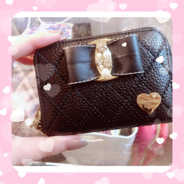 ♥ ブラック リボン カードケース  レディースのファッション小物(財布)の商品写真