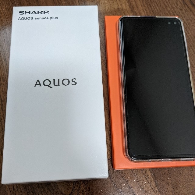 AQUOS(アクオス)のSHARP AQUOS Sense4 Plus ブラックSH-M16　美品 スマホ/家電/カメラのスマートフォン/携帯電話(スマートフォン本体)の商品写真