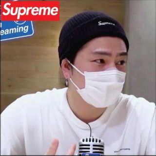 シュプリーム(Supreme)の【登坂広臣着用】supreme loose gauge beanie navy(ニット帽/ビーニー)