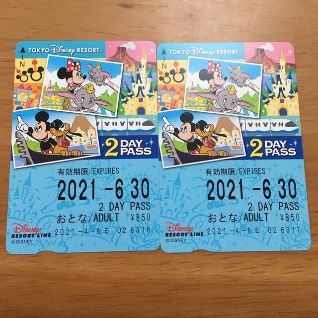 Disney(ディズニー)のリゾートライン　フリー切符 チケットの施設利用券(遊園地/テーマパーク)の商品写真