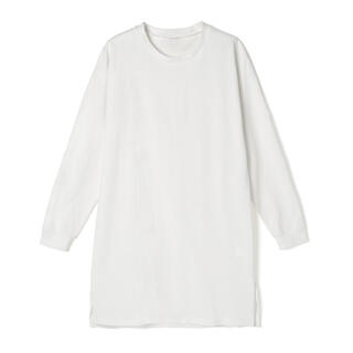 グレイル(GRL)のGRL USAコットンサイドスリット入りベーシックロンT(ホワイト)(Tシャツ(長袖/七分))