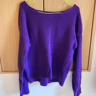 ビームス(BEAMS)のbeams purple knit(ニット/セーター)