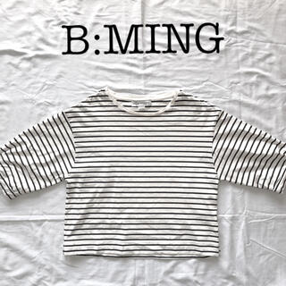 ビーミング ライフストア バイ ビームス(B:MING LIFE STORE by BEAMS)のB:MING LIFE STOREのストライプカットソー(カットソー(半袖/袖なし))