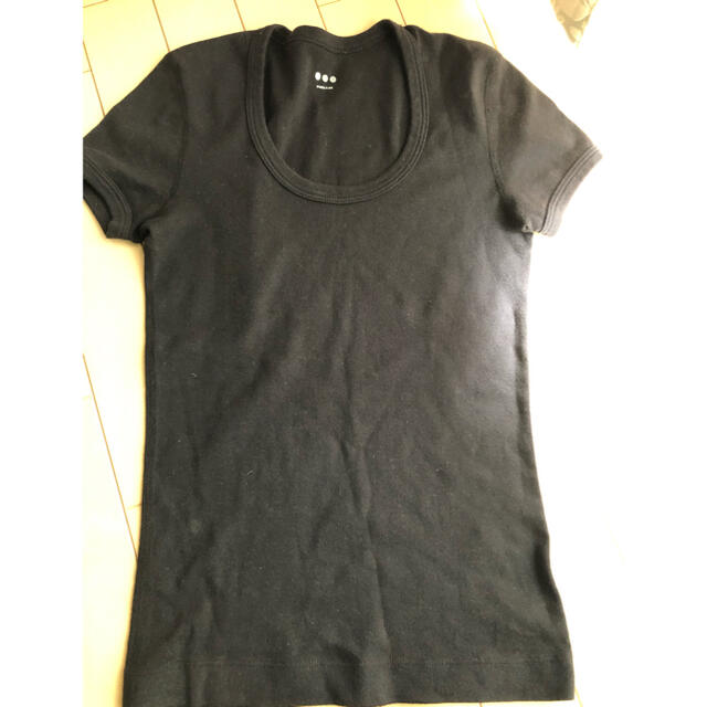 three dots(スリードッツ)のThree dots スリードッツ　Uネック　Tシャツ　Sサイズ　Jessica レディースのトップス(カットソー(半袖/袖なし))の商品写真