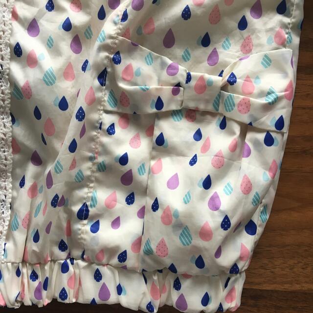 3can4on(サンカンシオン)のナイロンパーカー　130  雫柄　 キッズ/ベビー/マタニティのキッズ服女の子用(90cm~)(ジャケット/上着)の商品写真