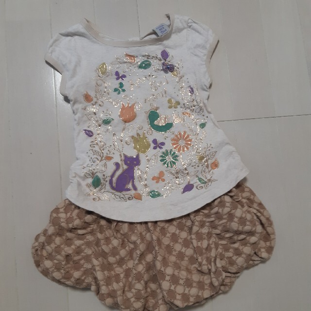 ANNA SUI mini(アナスイミニ)のanna sui mini セットアップ　90 キッズ/ベビー/マタニティのキッズ服女の子用(90cm~)(Tシャツ/カットソー)の商品写真