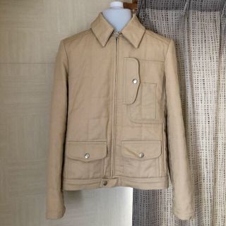 アーペーセー(A.P.C)の【A.P.C】ライダース風キルティングジャケット　ベージュ(ブルゾン)