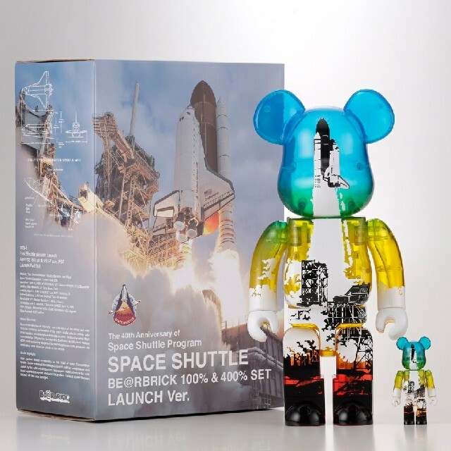 SPACE SHUTTLE BE@RBRICK LAUNCH 100&400%