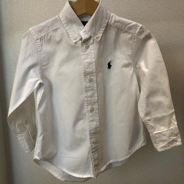 Ralph Lauren(ラルフローレン)のラルフローレン　白シャツ　男の子　2T キッズ/ベビー/マタニティのキッズ服男の子用(90cm~)(Tシャツ/カットソー)の商品写真