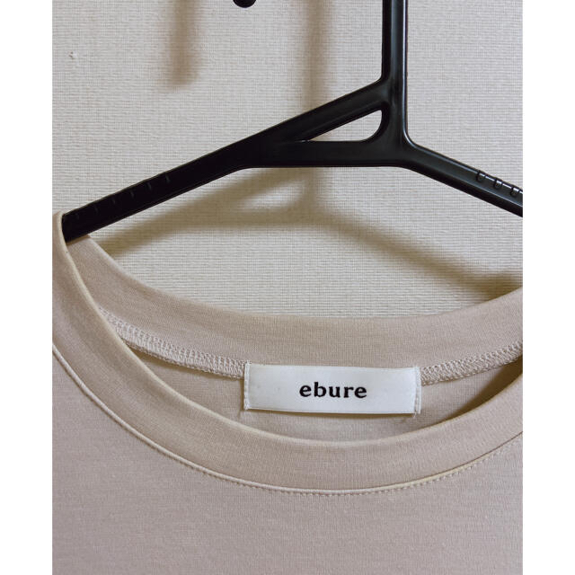 Drawer(ドゥロワー)のエブール　ebure  定番Tシャツ　スーピマコットンクルーネックTシャツ レディースのトップス(Tシャツ(半袖/袖なし))の商品写真