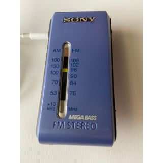 ソニー(SONY)のSONY FMステレオ/AMポケッタブルラジオ SRF-S86 ブルー(ラジオ)