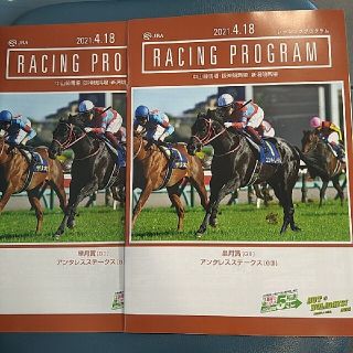 競馬 皐月賞 日曜版 カラーレーシングプログラム2冊 レープロの通販