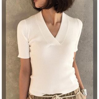 トゥデイフル(TODAYFUL)のtodayful トゥデイフル Cross Vneck Knit (Tシャツ(半袖/袖なし))