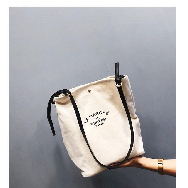 ちゃん様専用 キャンバス トートバッグ ショルダーバッグ  おしゃれ 韓国 レディースのバッグ(ショルダーバッグ)の商品写真