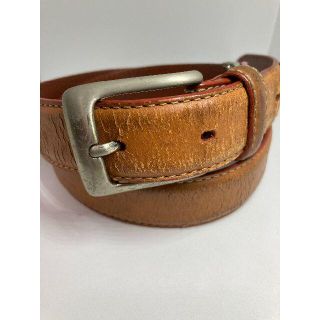 GENUINE LEATHER イタリア製/スクエアバックル/レザー/ベルト(ベルト)