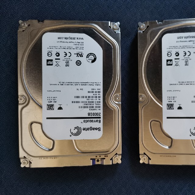 Seagate ST2000DM001 SATA  HDD 2TB 2本