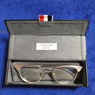 トムブラウン(THOM BROWNE)の着用回数少◆トムブラウン◆ＴＢ‐１０４◆シルバー ◆THOM BROWNEメガネ(サングラス/メガネ)