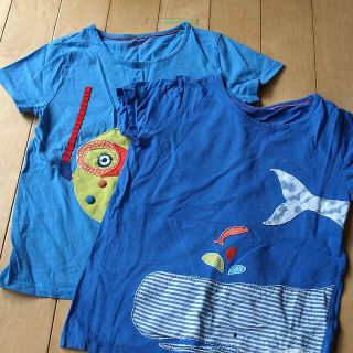 ボーデン(Boden)のminiboden 半袖Tシャツ2枚セット 130cm 中古(Tシャツ/カットソー)