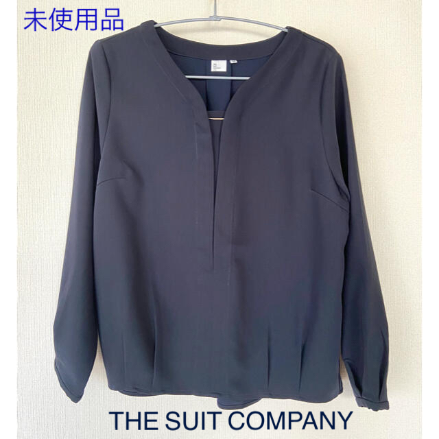 THE SUIT COMPANY(スーツカンパニー)の［未使用品] The Suit Company スーツカンパニー ネイビー　 レディースのトップス(カットソー(長袖/七分))の商品写真