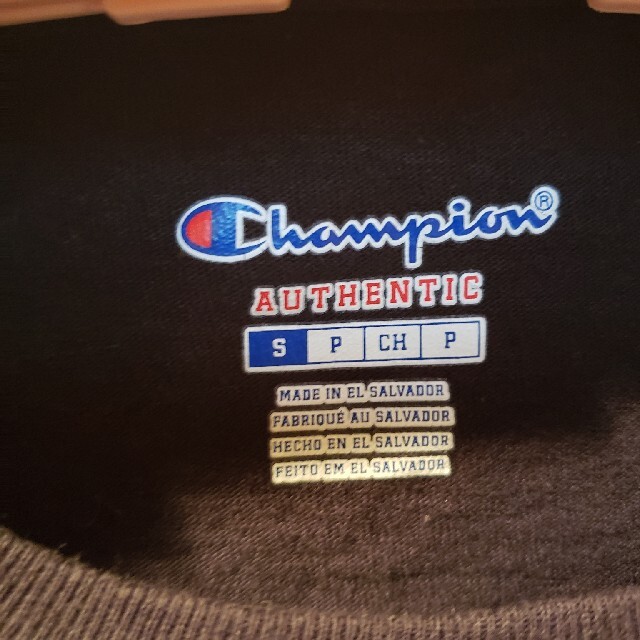 Champion(チャンピオン)のChampion　ロンT　長袖　L　未使用に近い　オーバーサイズ　ブラック　黒 メンズのトップス(Tシャツ/カットソー(七分/長袖))の商品写真