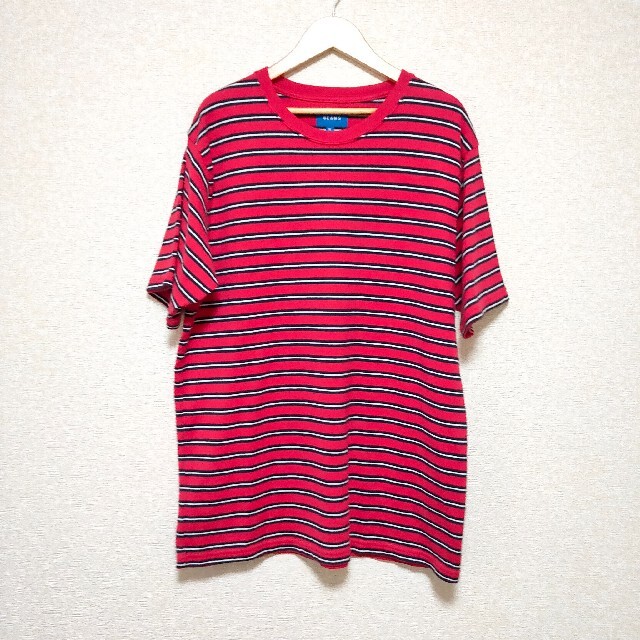 BEAMS(ビームス)のBEAMS ビームス ビッグ ボーダー クルーネックTシャツ レッド メンズのトップス(Tシャツ/カットソー(半袖/袖なし))の商品写真