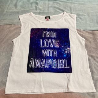 アナップ(ANAP)のANAPGIRL 宇宙柄タンクトップ(Tシャツ/カットソー)