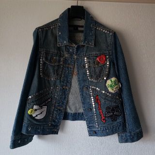 マークジェイコブス(MARC JACOBS)のマークジェイコブス MARC JACOBS 刺繍パッチ デニムジャケット(Gジャン/デニムジャケット)