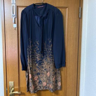 コントワーデコトニエ(Comptoir des cotonniers)の⭐︎妖怪九尾狐様専用　コトニエ　チュニック　花柄　和柄　紺　ワンピース(チュニック)