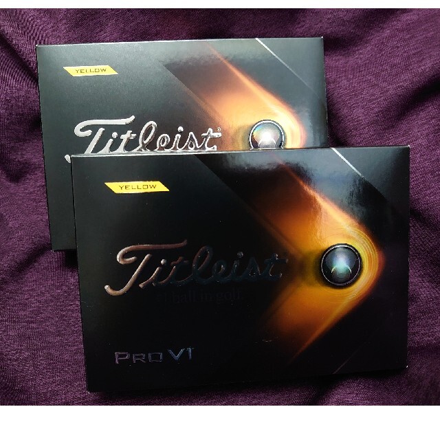 titleist　PRO  V1 YELLOW　　ゴルフボール　２ダースセット