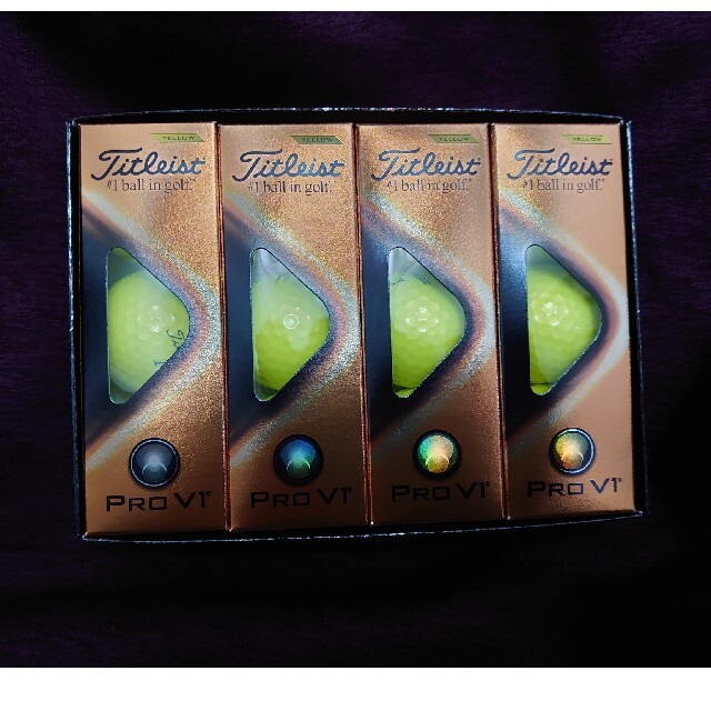 titleist　PRO  V1 YELLOW　　ゴルフボール　２ダースセット 1