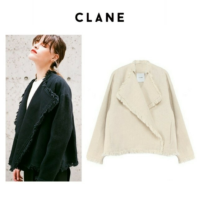 CLANE オーバーサイズジャケット ビッグシルエット フリンジ アウター