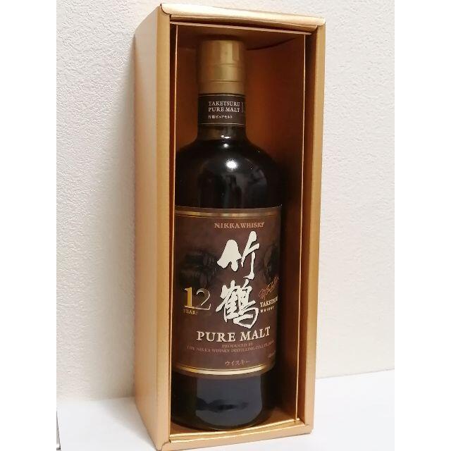 竹鶴12年 ピュアモルト 700ml ニッカウヰスキー 終売品 - 酒