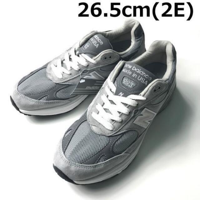 New Balance(ニューバランス)のニューバランスMR993GL(2E/US8.5/26.5cm)グレー190303 メンズの靴/シューズ(スニーカー)の商品写真