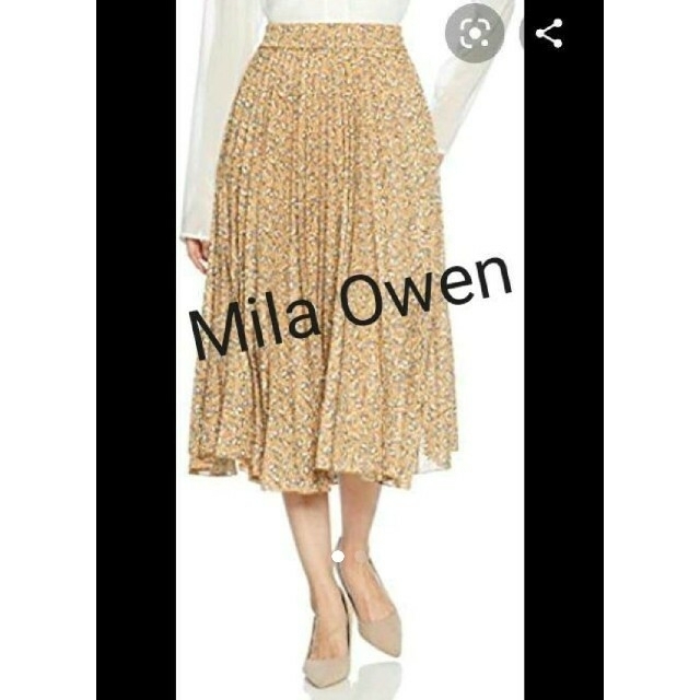 Mila Owen(ミラオーウェン)の新品未使用☆ミラオーウェン エスパンディ柄プリーツスカート レディースのスカート(ひざ丈スカート)の商品写真