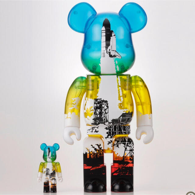 MEDICOM TOY(メディコムトイ)のSPACE SHUTTLE BE@RBRICK LAUNCH 100&400% エンタメ/ホビーのフィギュア(その他)の商品写真